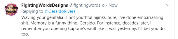 Fighting Words Designs tweet